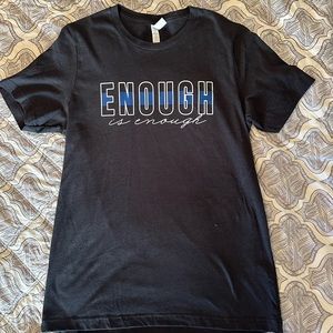 Enough is enough blue line shirt LEOwife